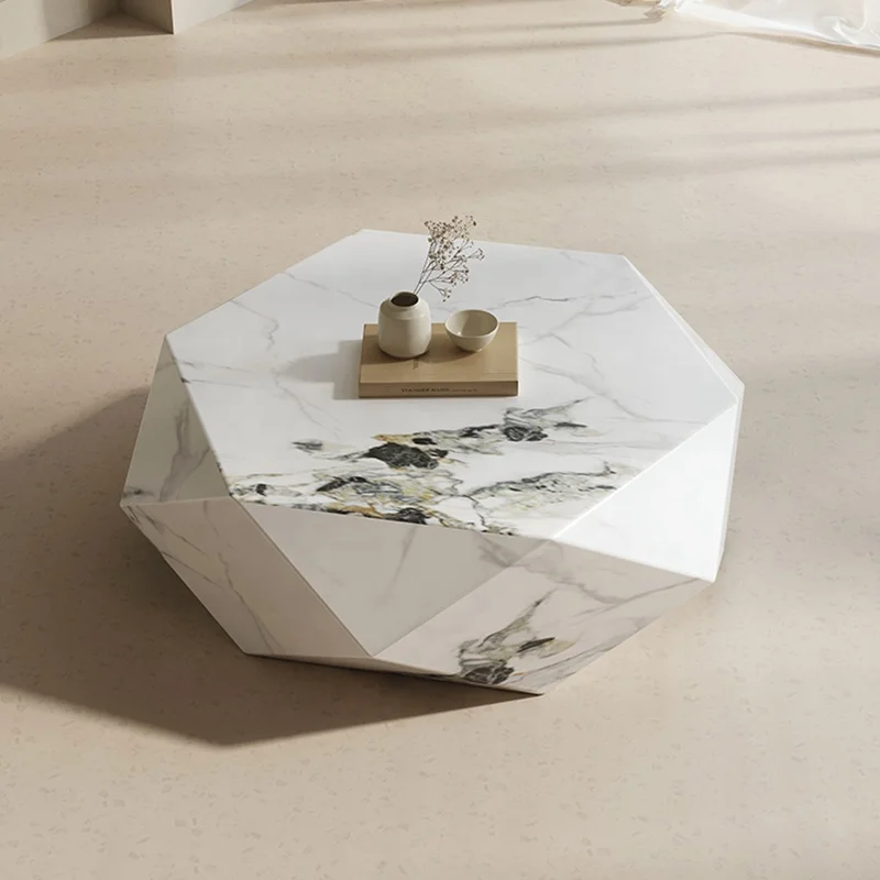 Hot Sale Marble Coffee Table Popular Good Quality Living Room Furniture Geometry Italian Design Center Table