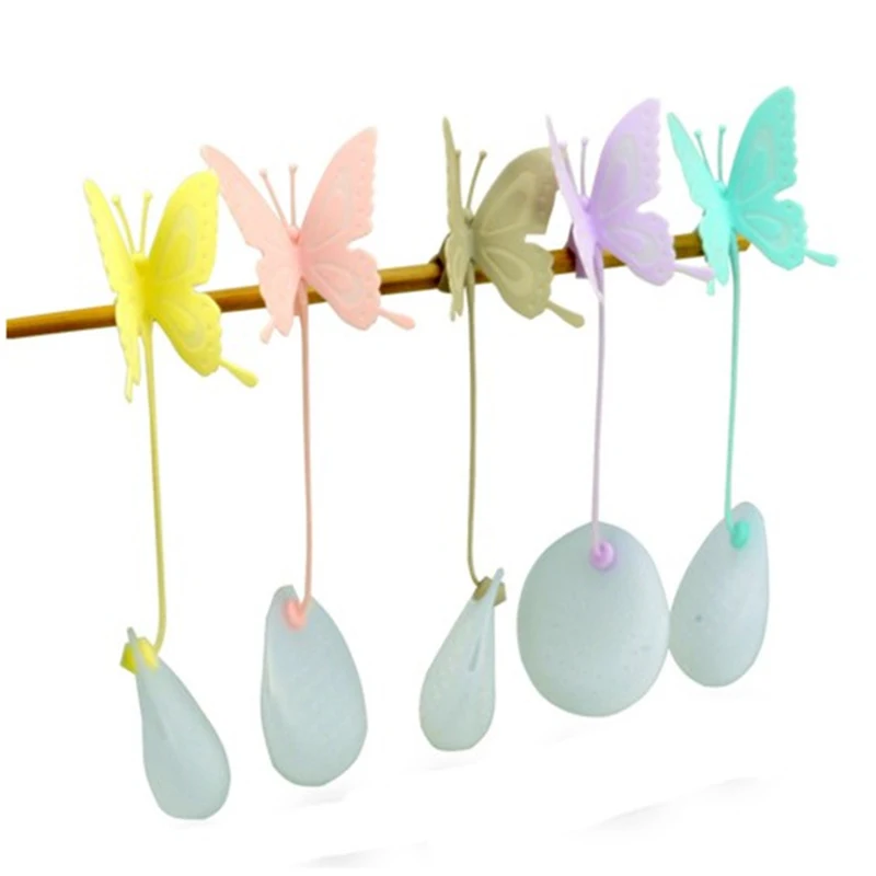 Hot Sale Butterfly Tea Bags Strainers Silicone Filter Infuser Silica Cute Teabags For Tea &ampCoffeeDrinkwareFree Shipping Items