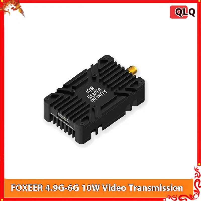 

Foxyer 6G 10 Вт VTX FPV передатчик высокой мощности на большие расстояния 80CH для гоночных дронов квадрокоптеров вертолетов модель части аксессуары