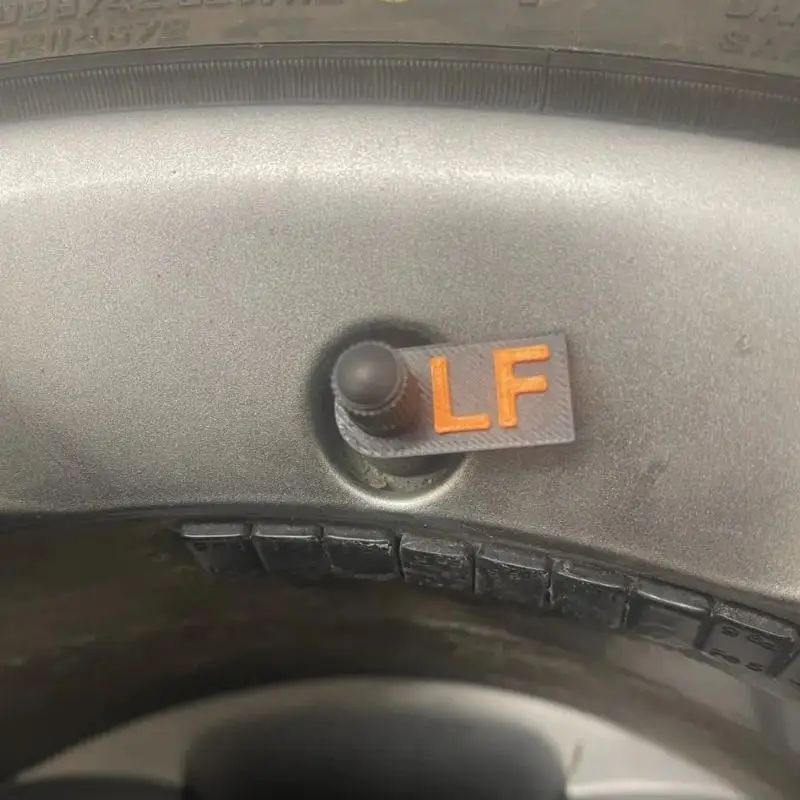4Pcs Tire Position Marker Tags LF LR RF RR Car Tire Location Identifier Auto Wheel Position Label For Tire Rotation Repair