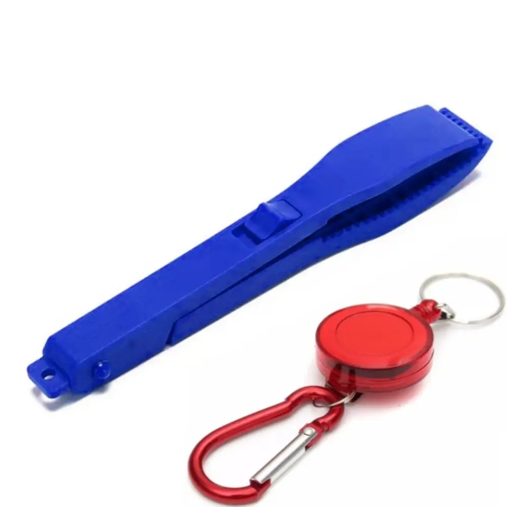 Portable Belt Clip Key Chain Holder Fishing Tools Fishing Tongs Fishing Pliers Gripper Switch Lock Gear Pince Fishing Supplies