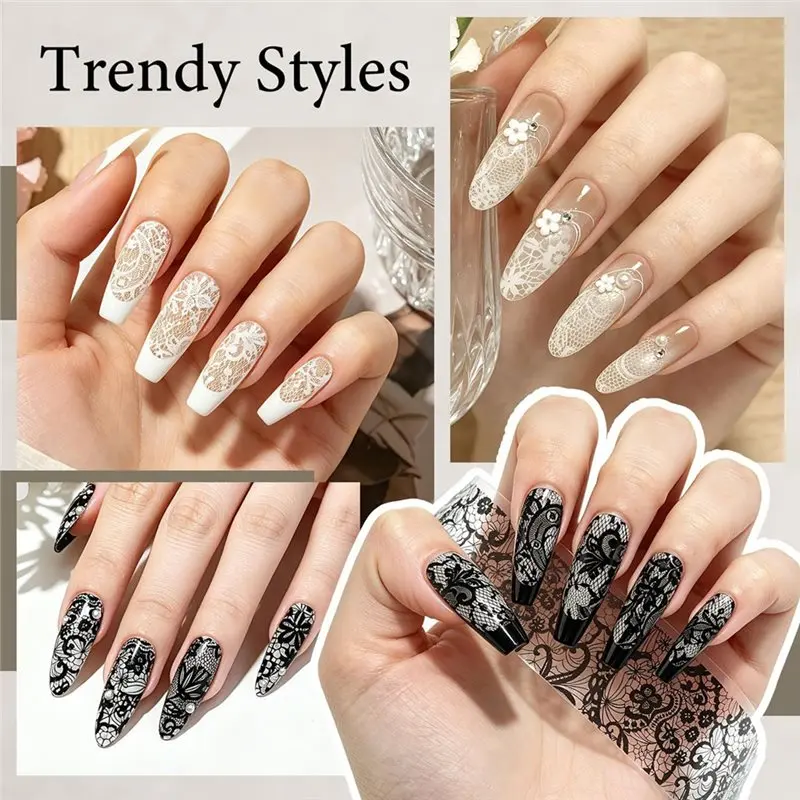 Beauty For Manicure Salon& Home Use, Holographic Transfer Sheets, Art Transfer Stickers, Lace Foils