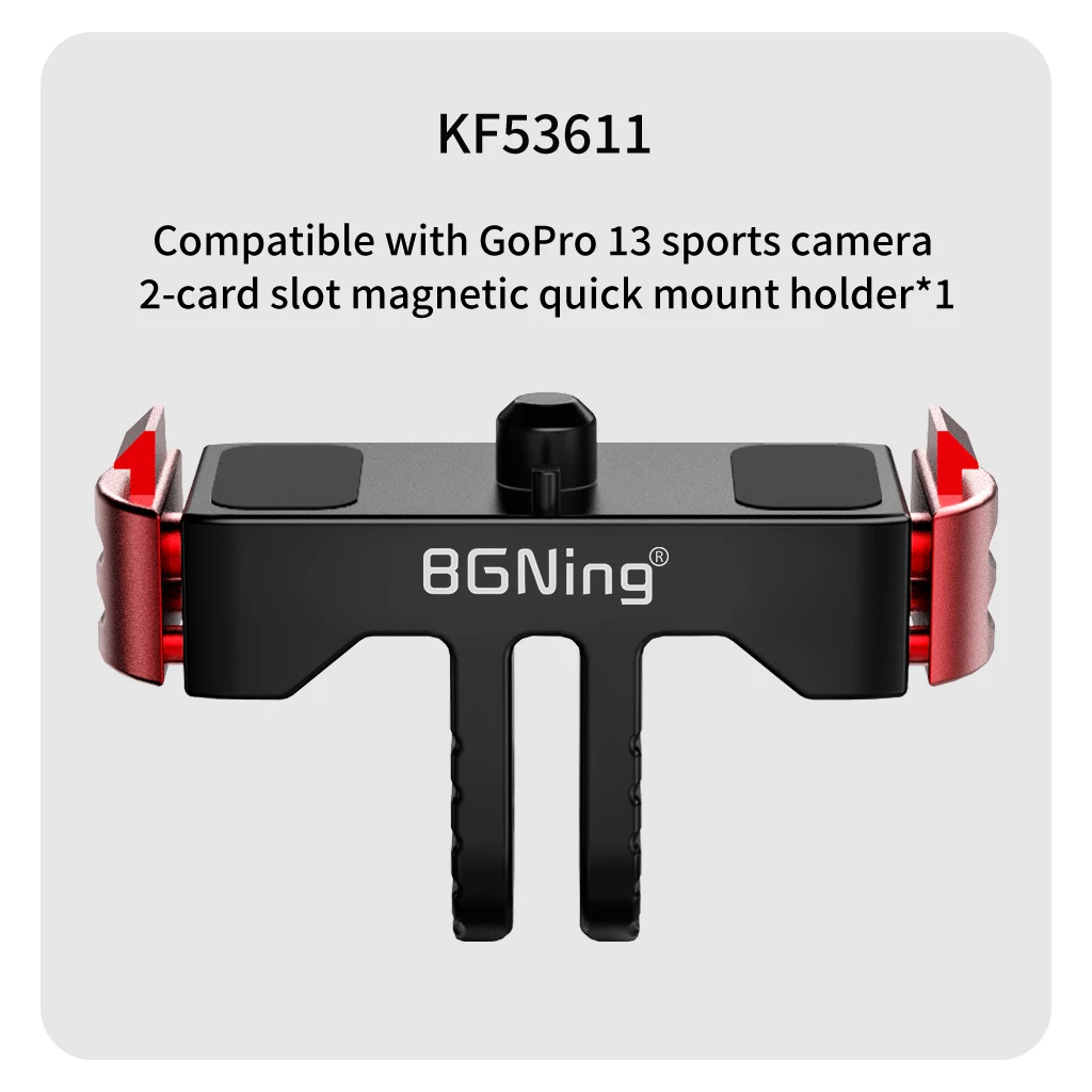 Schnellverschluss-Basisklemme mit M5-Rändelschraube für GoPro Hero 13 12 11 10, Ersatzhalterung, N52-Magnet, rutschfest, 1/4 Zoll Stativadapter – Detail 21
