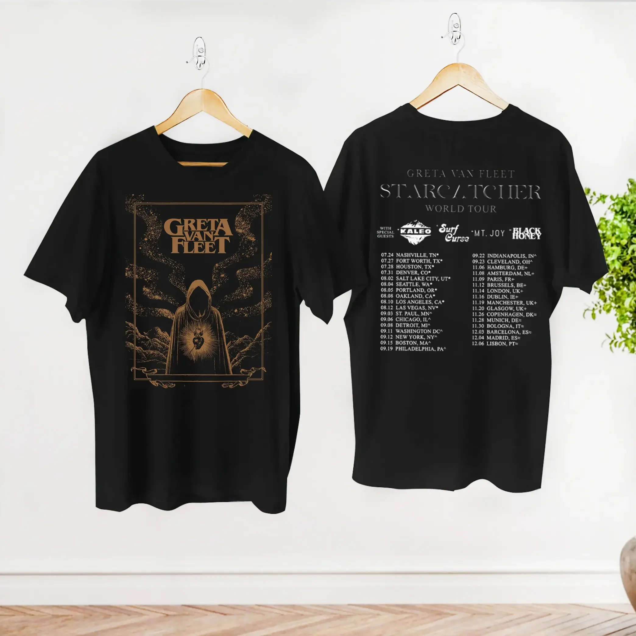 Graphic Greta Van Fleet Starcatcher World Tour 2023 T-Shirt, Greta Van Fleet Tee, Rock Band