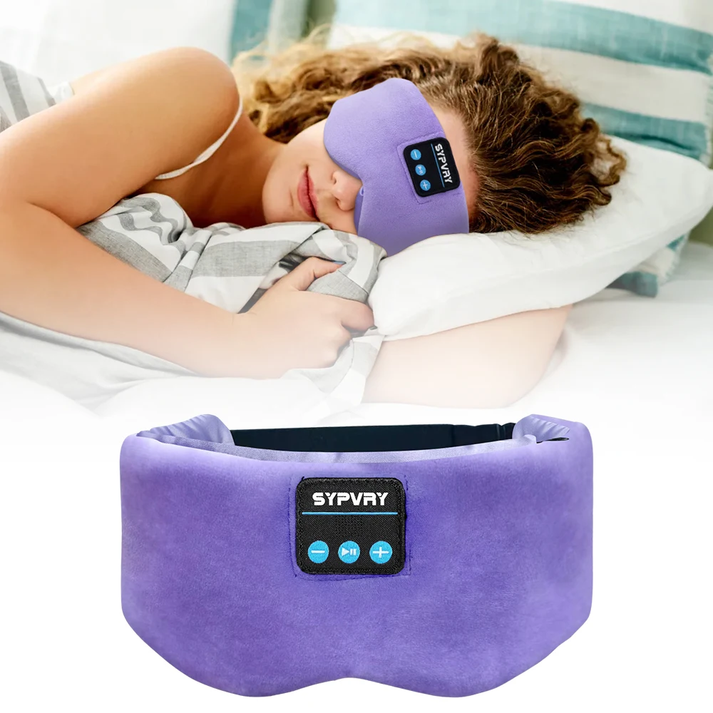 Mask For Sleep Headphones Bluetooth  Eye Mask Music Play Sleeping Headphones with Built-in HD Speaker