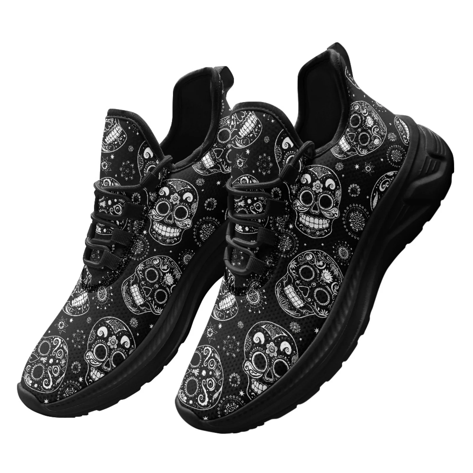 PENSTROLL Skulls Walking Shoes Casual Walking Shoes for Men, Non-Slip Grip Mens Walking Shoes