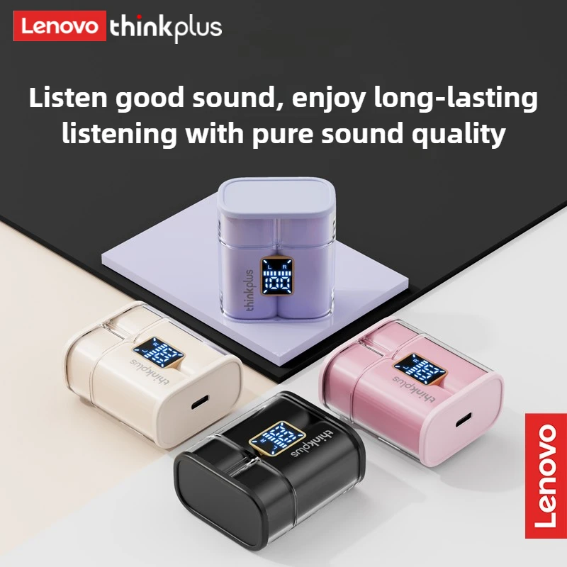 اختيار لينوفو XT56 TWS سماعات ستيريو HIFI لاسلكية تصميم مريح سماعات رياضية LED مؤشر البطارية سماعات الأذن #1