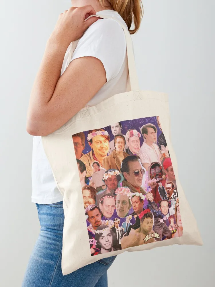 Steve Buscemi Galaxy Collage Tote Bag tote screen custom canvas bags for women Canvas