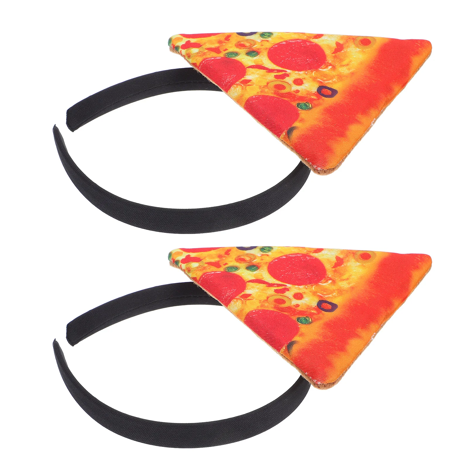 Diadema con rebanadas de Pizza para niños, sombreros novedosos, accesorios divertidos para fiesta de comida, disfraz de Halloween para adultos, ropa temática italiana loca, 2 uds.