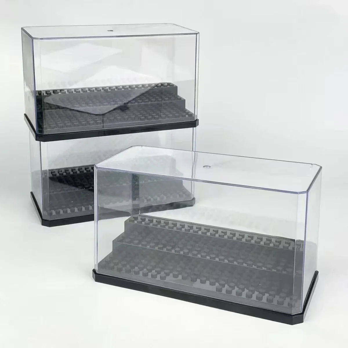 Boîte de présentation transparente en acrylique à assemblage facile, protection anti-poussière pour figurines et poupées, compatible avec les marques