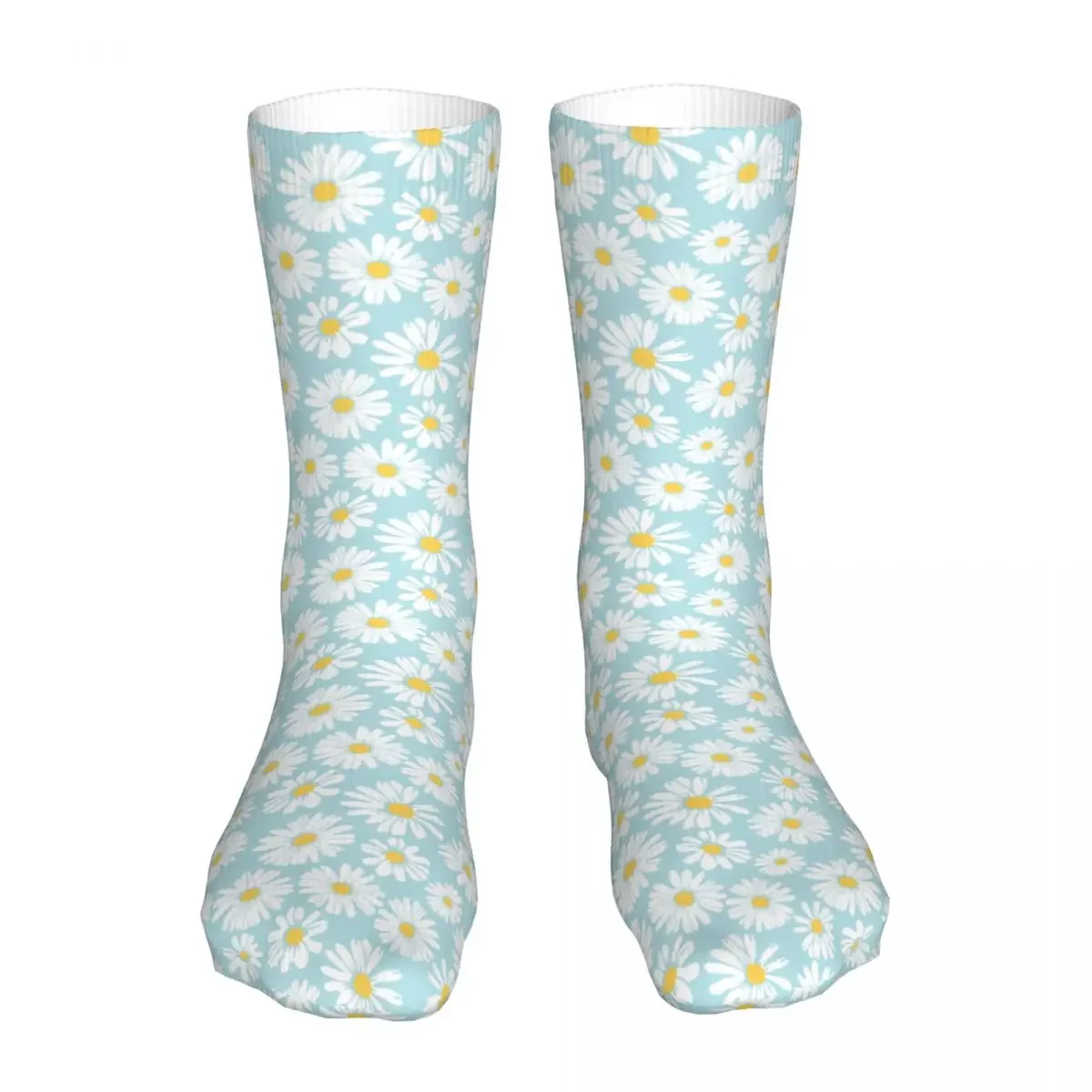 Daisy Flower Socks Men's Women's Fashion Socks High Quality Spring Summer Autumn Winter Socks Gift