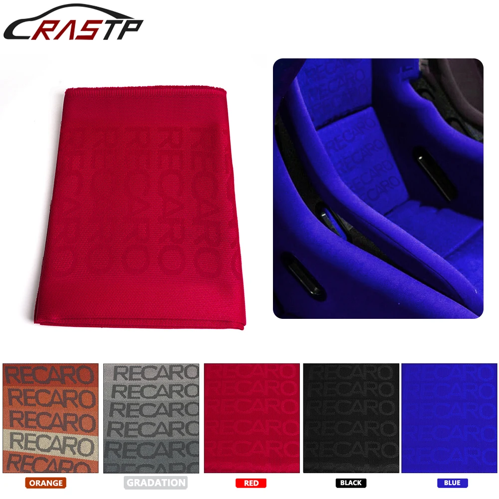 

RASTP-New 1M*1.5M Racing Cushion Stylish JDM RECARO Racing Seats Fabric Bride Fabric Cloth Auto Fabric Interior Accessory BAG072