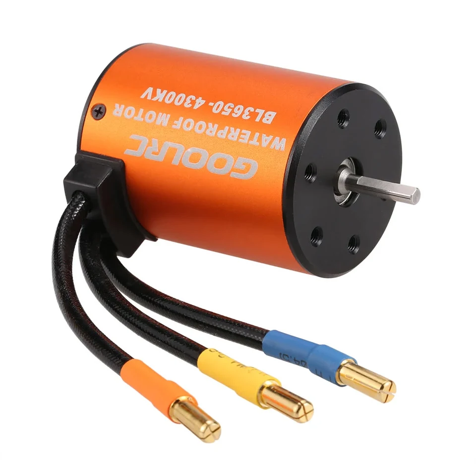 GoolRC アップグレード防水 3650 4300KV ブラシレスモーター 60A ESC