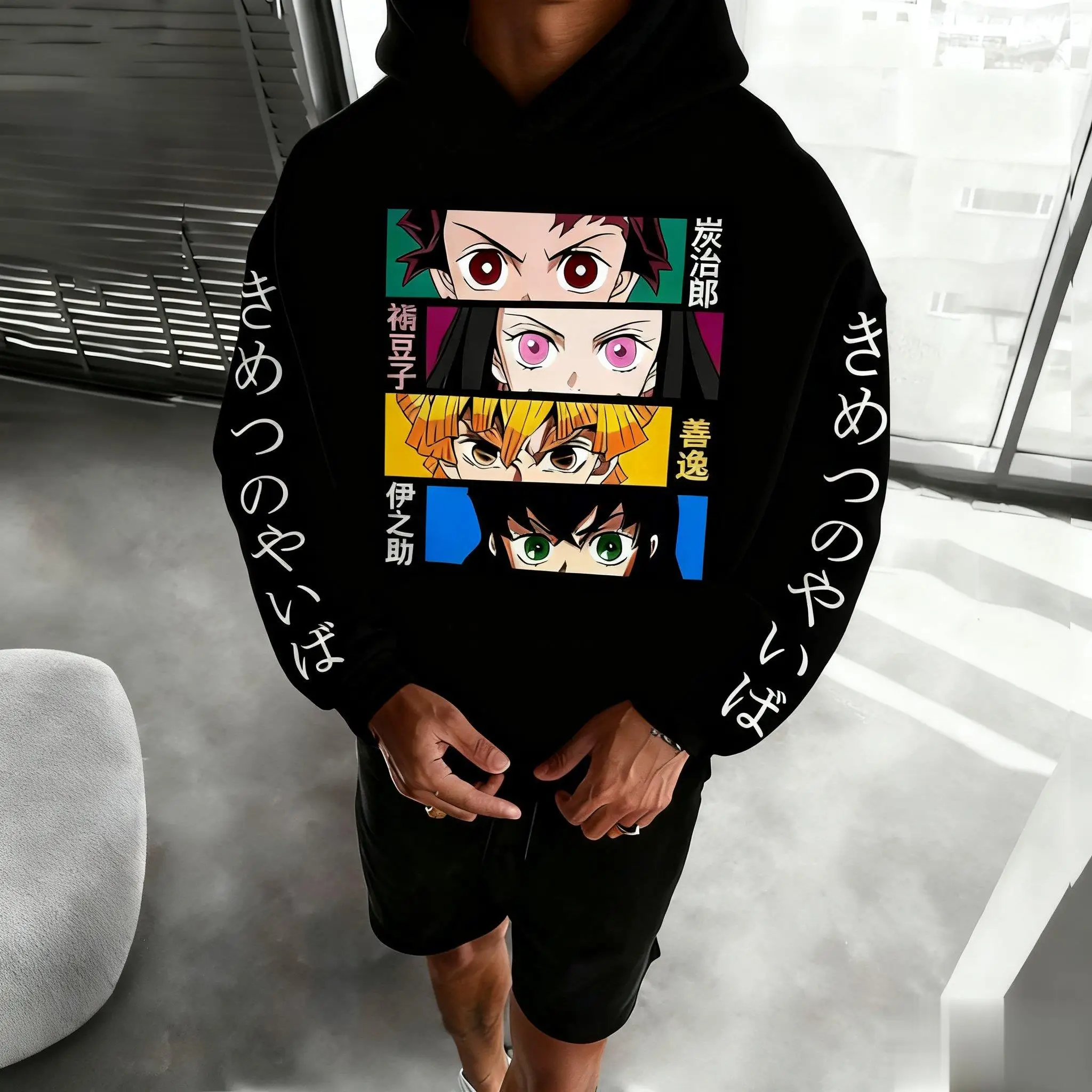 Dämon Slayer Hoodie Männer Frauen Unisex Anime Grafik Druck Sweatshirt Cosplay Streetwear Casual Jacke Herbst Winter Mode Tops