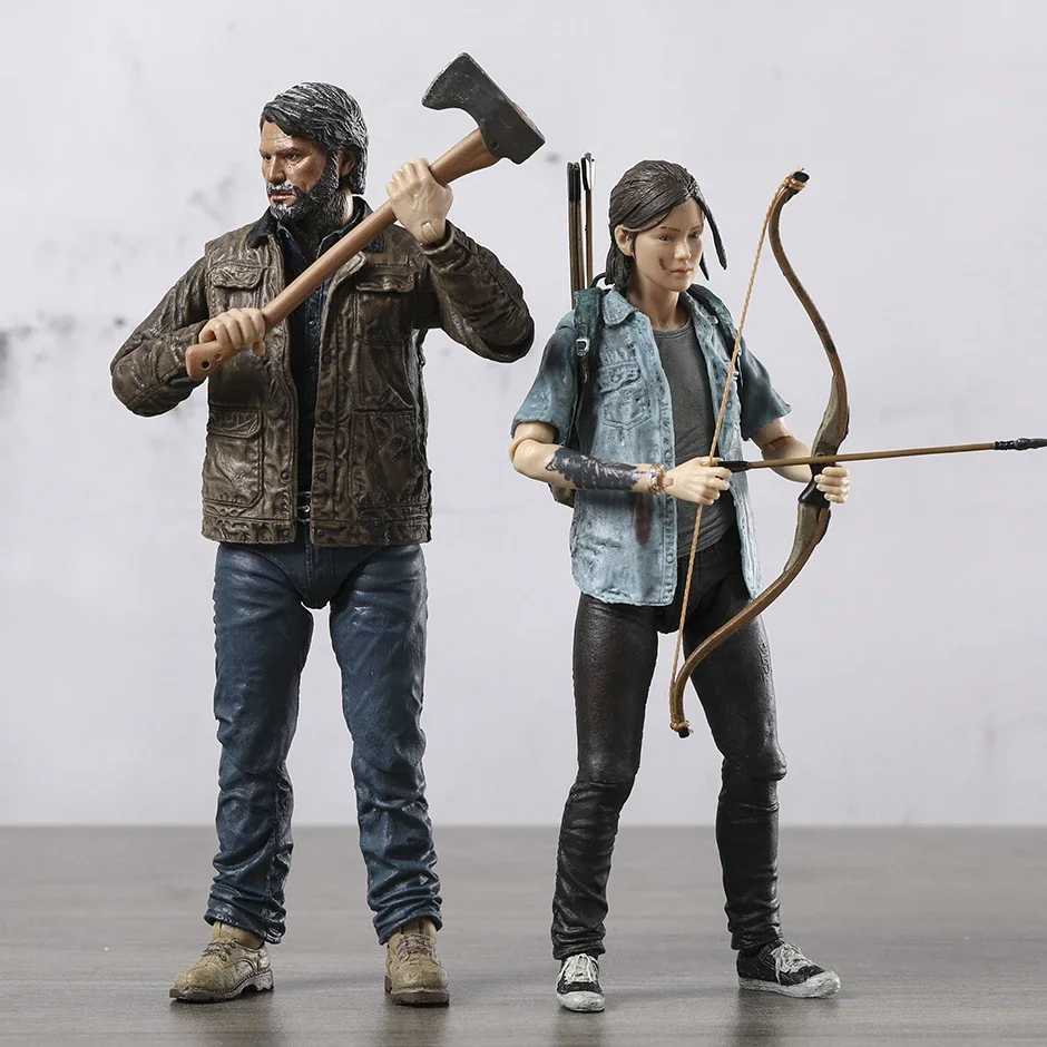 NECA The Last of Us II Joel & Ellie Ultimate Action Figure Figuine Model Decoration PVC Toy 2pcs/set