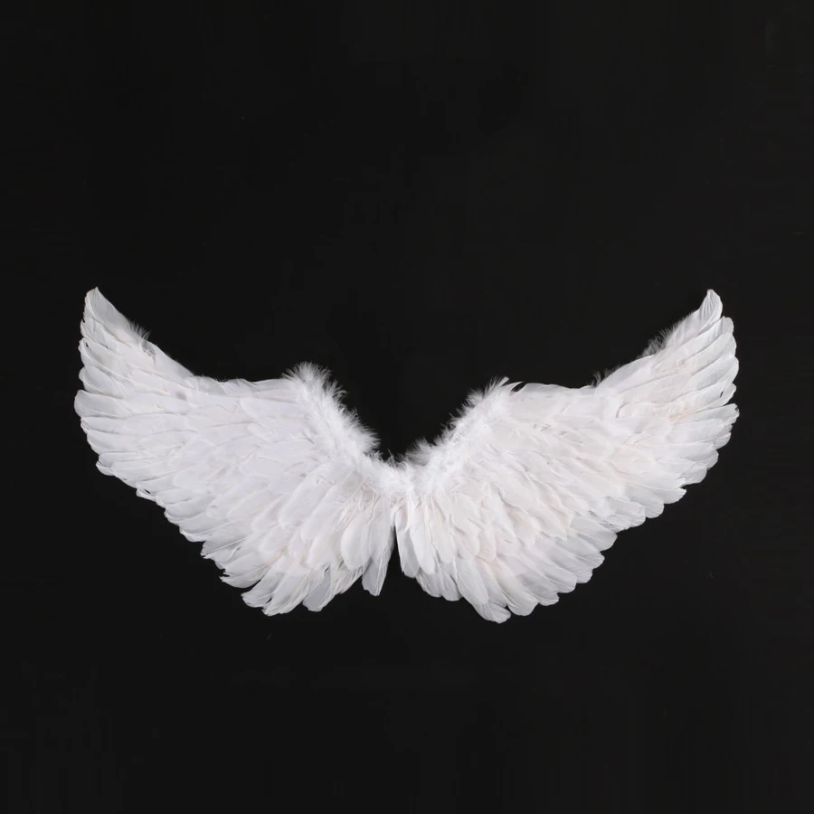 Angel Wings White Feathers Wing Back Plays A Performance Prop Child Girl Photo Show Adult Decoration