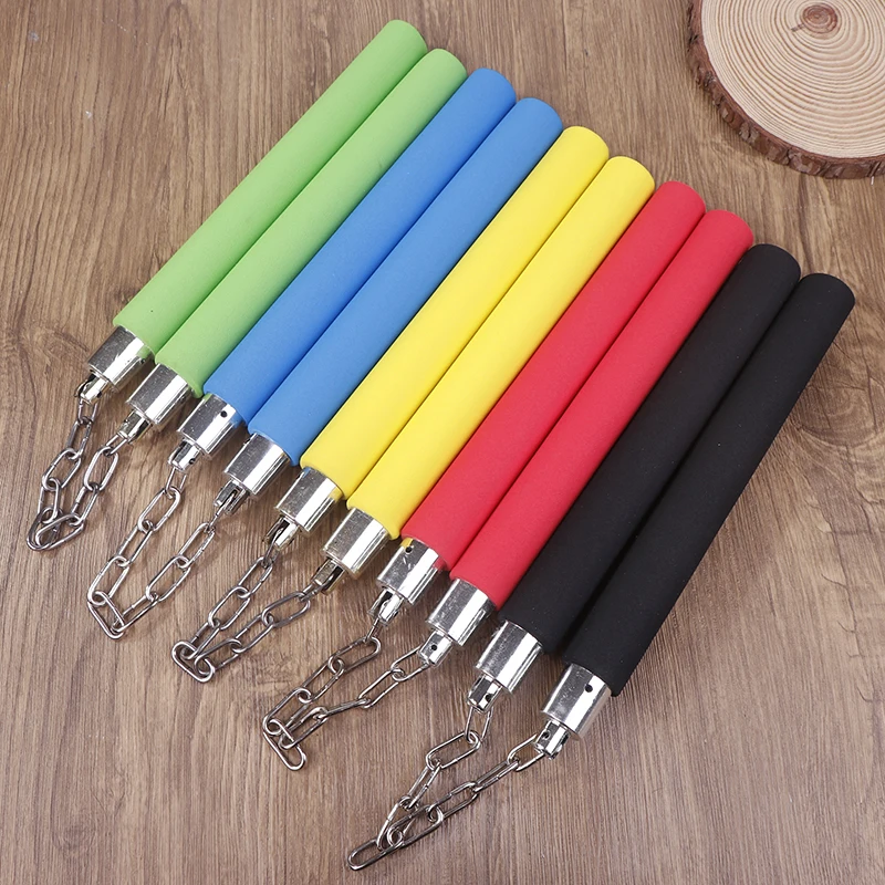 For Performance Practice Beginners Teenagers Sports Fitness Exercise Tools Sponge Nunchakus Soft Safety Martial Double Truncheo