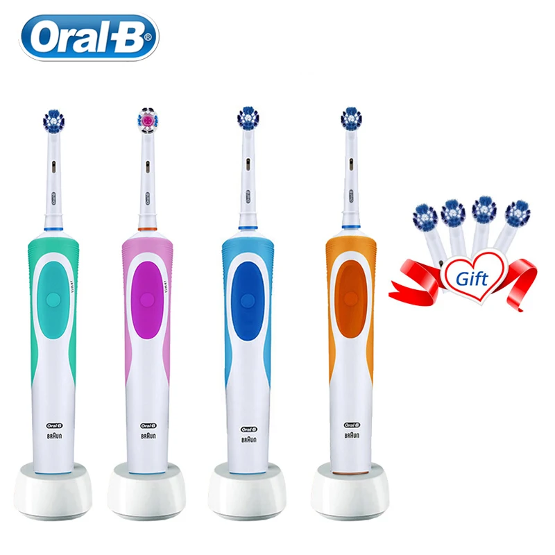 

Оригинальная электрическая зубная щетка Oral B Vitality вращающаяся электрическая зубная щетка Точная Чистка отбеливает зубы защищают вашу резинку