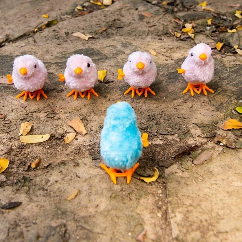Q0KB Mini Easter Chicken Plush Paasei -vulstoffen Geweldig voor feestjes en mand