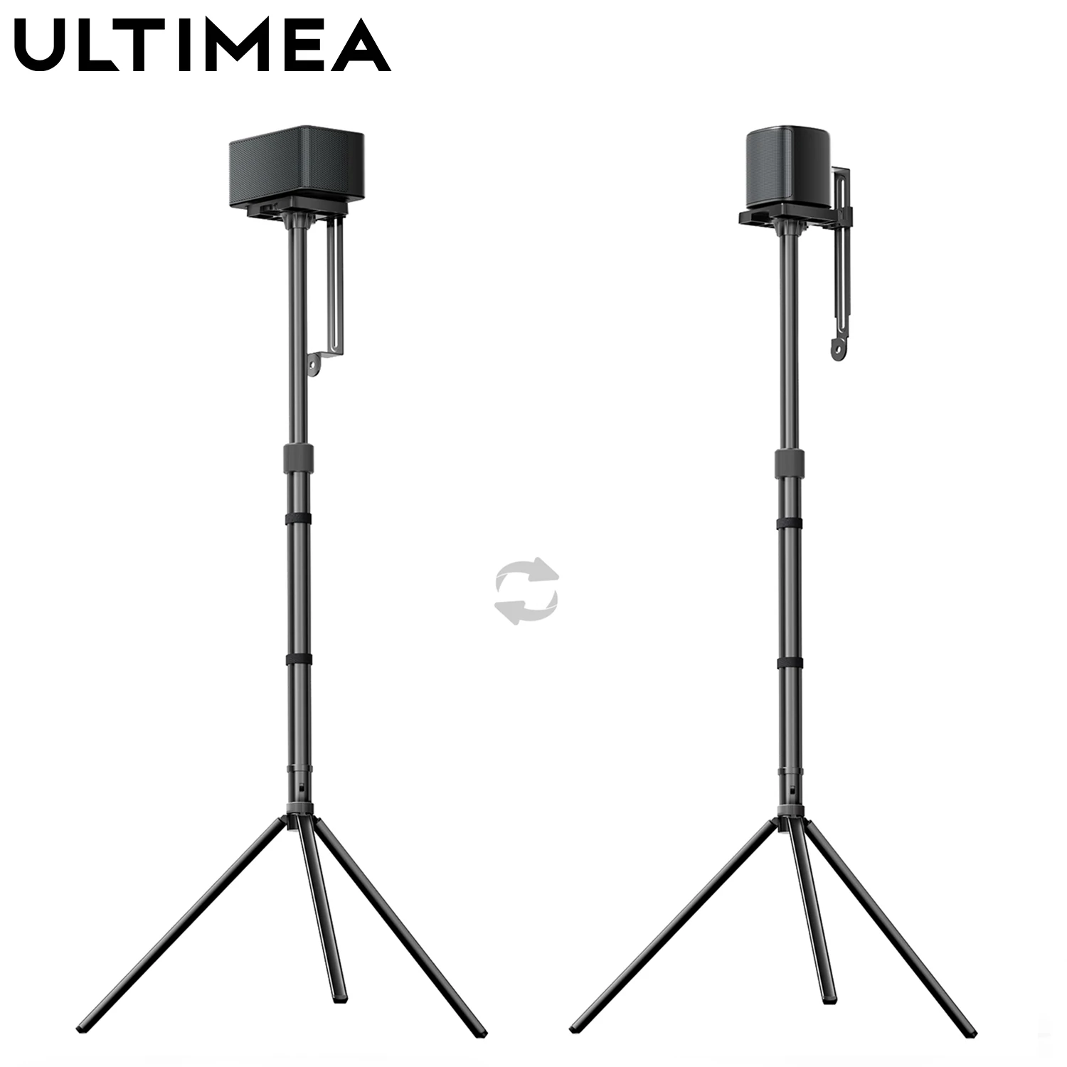 

ULTIMEA Steady 310 Height Adjustable Speaker Stands from 62cm to 93cm for Poseidon and Aura Series Surround Speakers