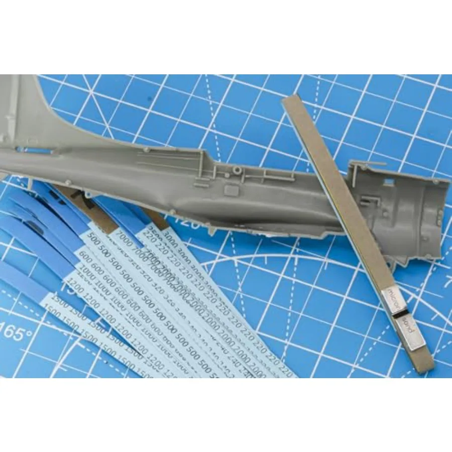 

1/4" Sanding Detailer for Wood Working, Model Building, 3D Printing, Detail Sanding 20 Different Grit 80-7000 Sanding Strips 20