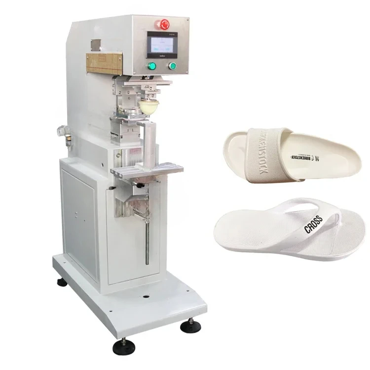 Tampography manual small desktop printer shoelace slippers insole pad printing machine