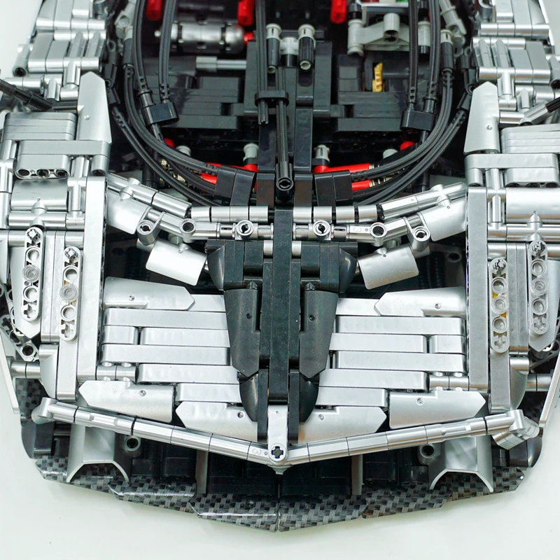 MOC ZondaR Paganii Bright Body 4500pcs Super Car Sportcar 1:8 High-tech LOX Technology Accessory Building Blocks Bricks Toys