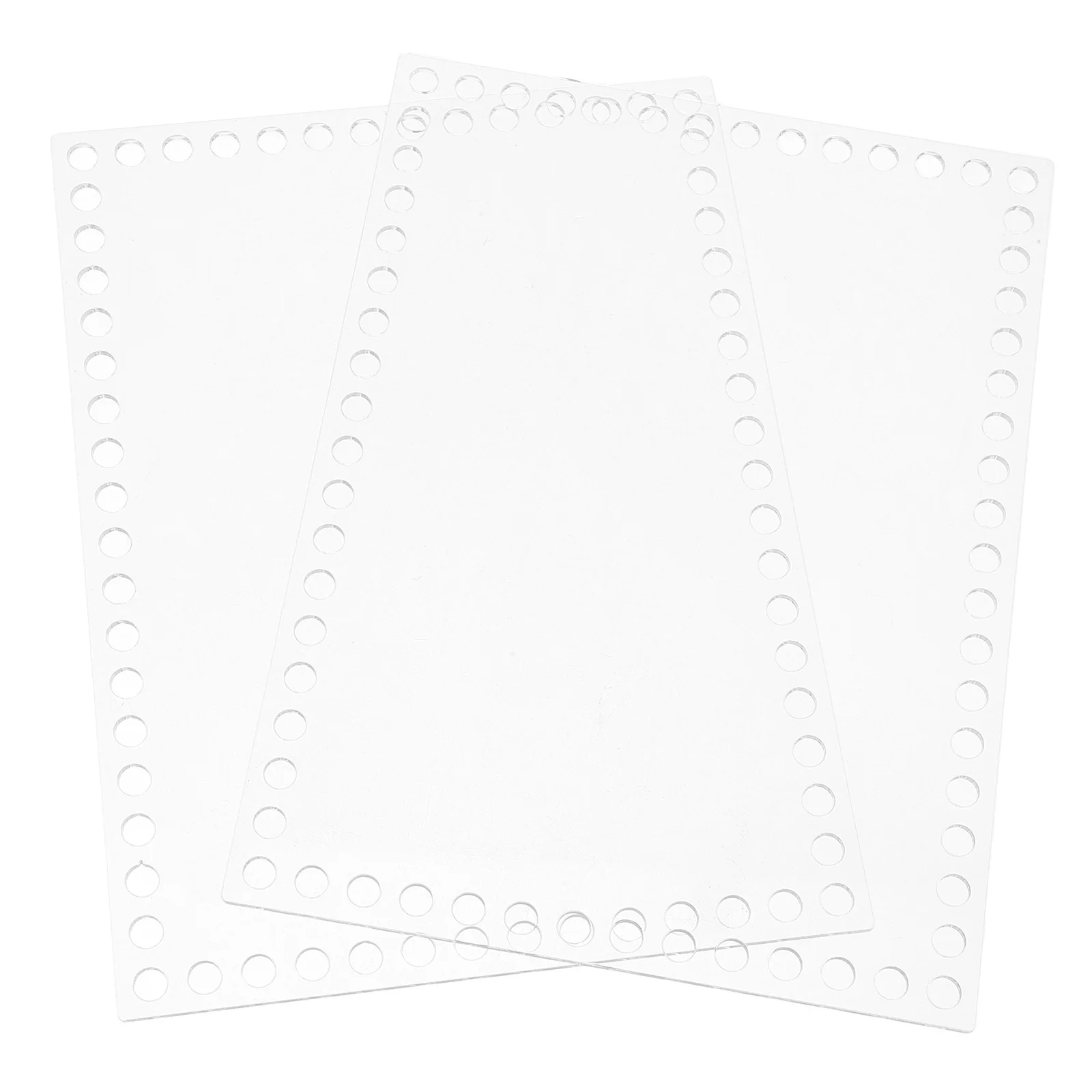 

2Pcs Clear Acrylic Board 20x15cm Strong Thread Holder for Weaving DIY Lightweight Reusable Weaving Tool Portable Crafting