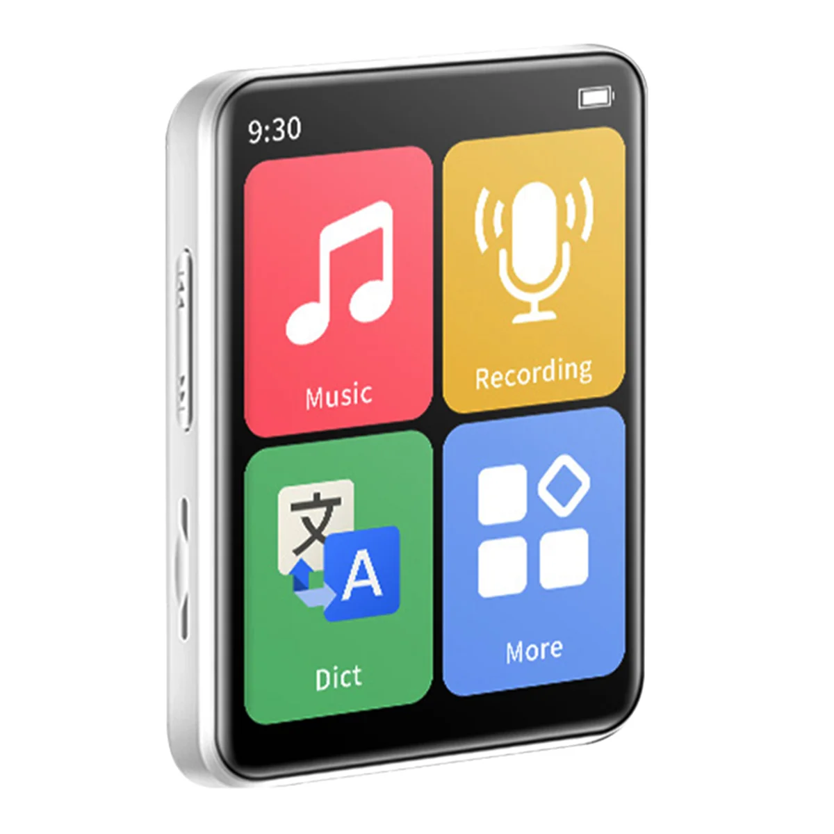 

Мини Портативный MP3-плеер Bluetooth маленький музыкальный плеер с сенсорным экраном Walkman спортивный музыкальный плеер со встроенной картой 32G-белый