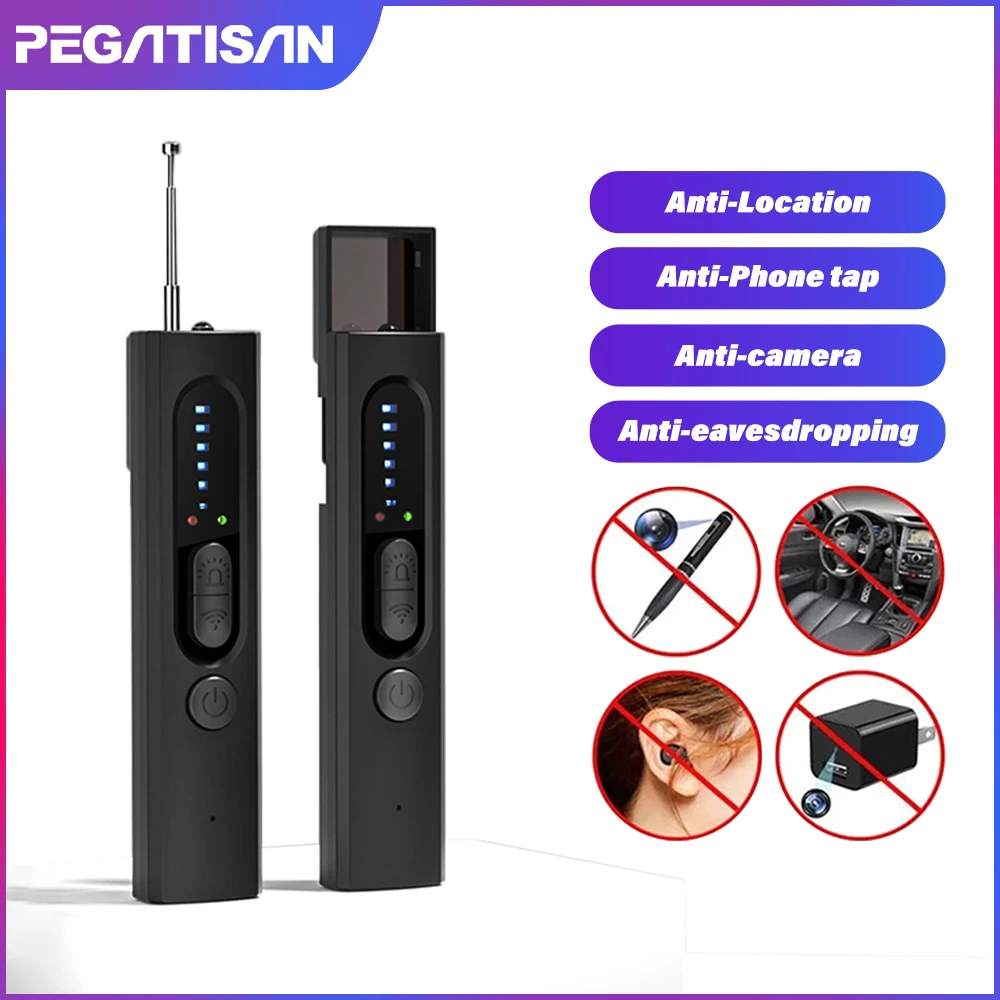 X13 Anti Candid Camera Detector RF Signal Hidden Cam Finder Wireless Pinhole Camara Magnetic GPS Locator Audio GSM Bug Scanner