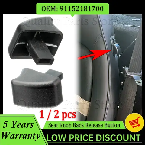 Left / Right Car Seat Knob Back Release Button For Porsche 911 924 964 928 944 968 993 Car Seat Knob Accessories 91152181700
