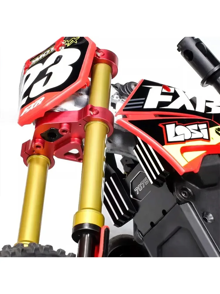 Soporte de asiento de grifo delantero de metal RCcar Los 261010   Accesorio de pieza de actualización de motocicleta para LOSI 1/4 Promoto-MX