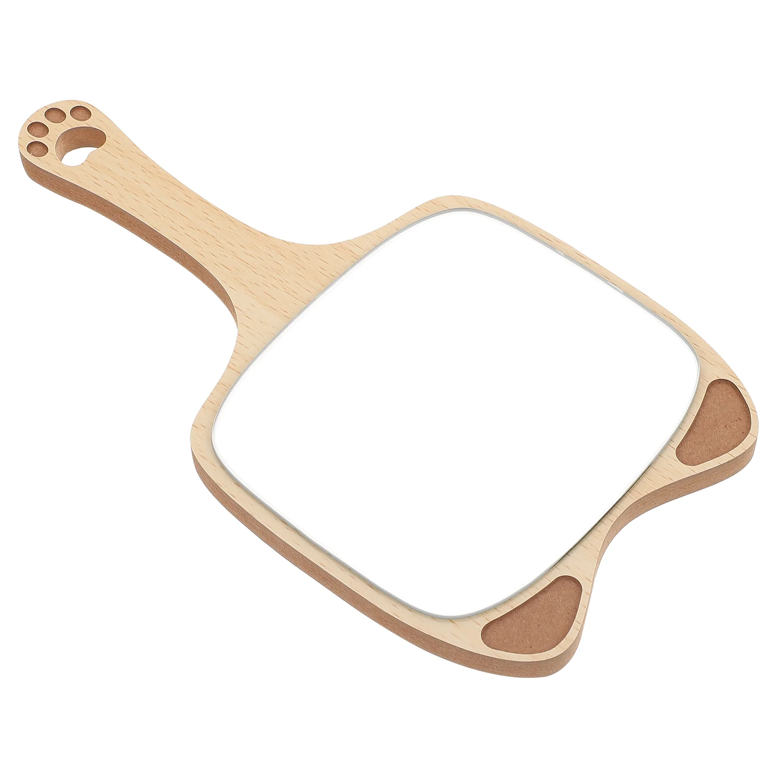 

Handheld Mirrors with Wooden Handle Girl Makeup Practical Simple 225x12cm Home Use Cosmetics
