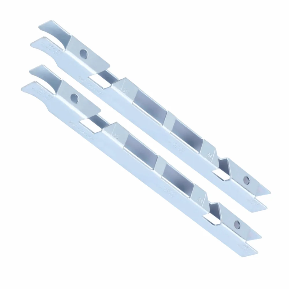 2PCS Durable Carbon Steel Chain Depth Gauge Silver Universal File Guide Tool Compact Chainsaw Filing Gauge