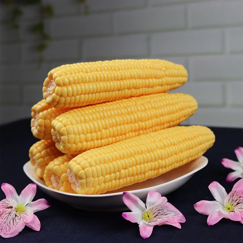 Artificial Corn Stick Simulation Vegetable Model Lifelike Food Display Props for Hotel Dining Room Restaurant Store Shop Kitchen