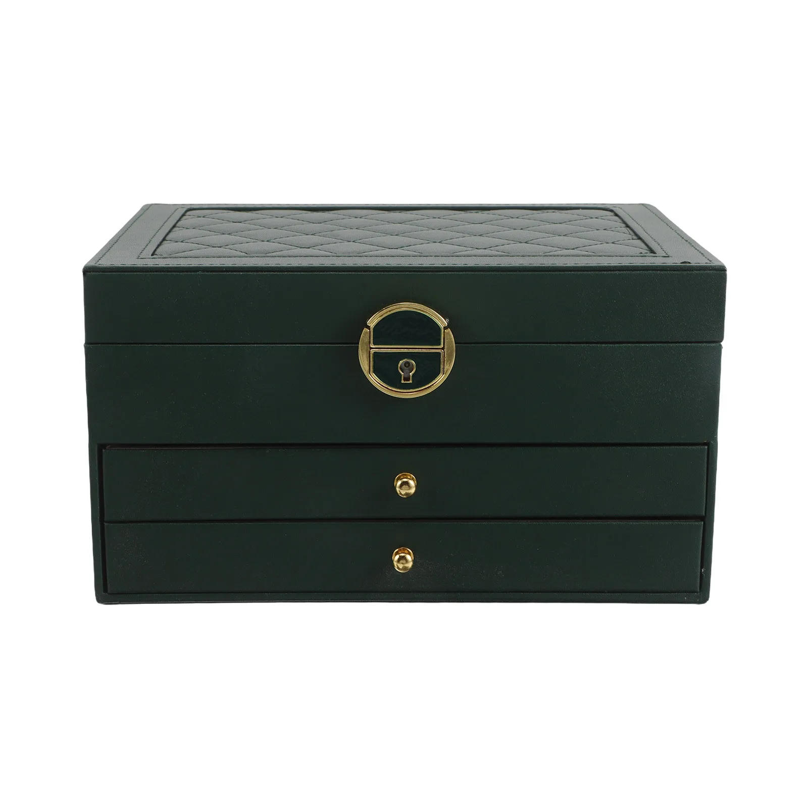 

Elegant Jewelry Organizer Box Large Capacity Soft Padding Case Necklaces Earrings Bracelets Rings Travel Storage Drawer Multi