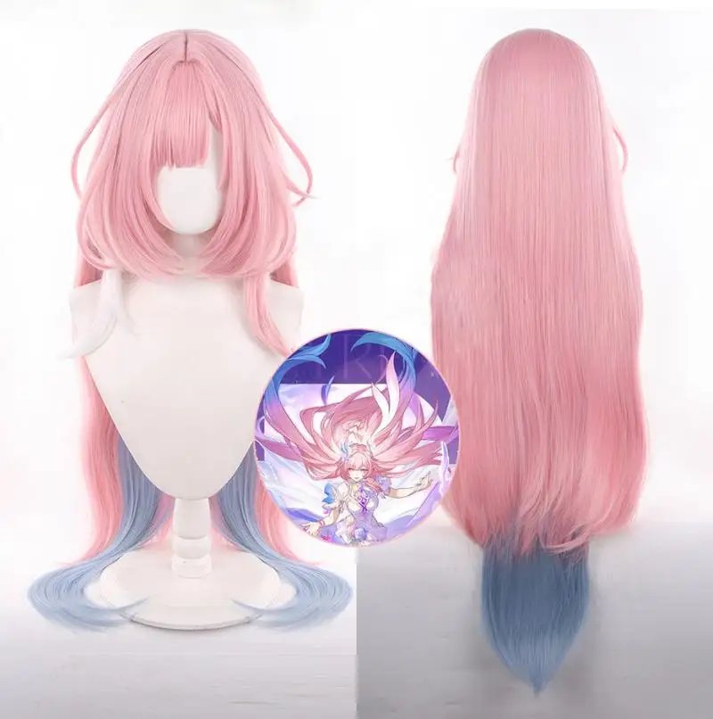 Honkai Star Rail Cyrene Damen Cosplay Perücken Kostüme Kopfbedeckung 100cm Lange Simulierte Kopfhaut Dichte Gemischte Voluminöse Langhaar-Perücken – Detail 2