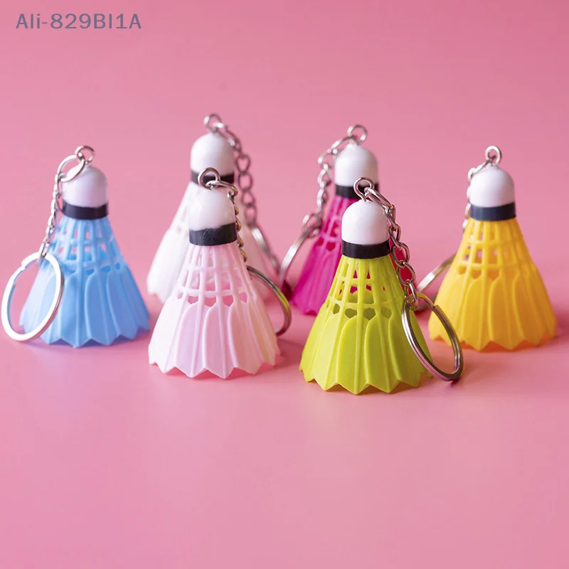 Creative Mini Badminton Keychain Cute Shuttlecock Key Chains Keyring Car Key Holder Bag Pendant Jewelry Club Gifts