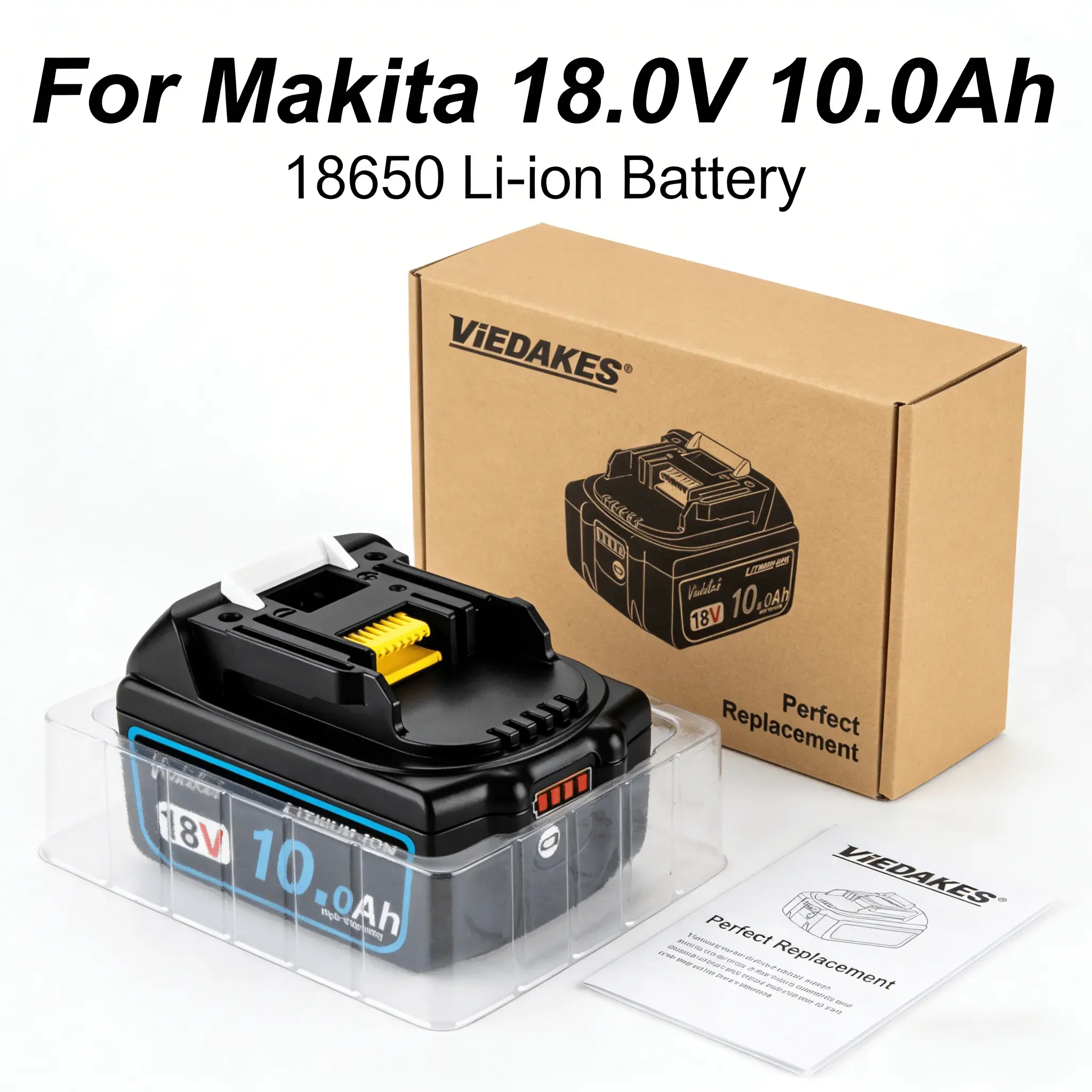 

Лучшие аккумуляторы для Makita 18V｜8/10/12 Ач, долговечные, с увеличенным сроком службы｜Литий-ионные аккумуляторы｜Для строительных инструментов Makita 18V