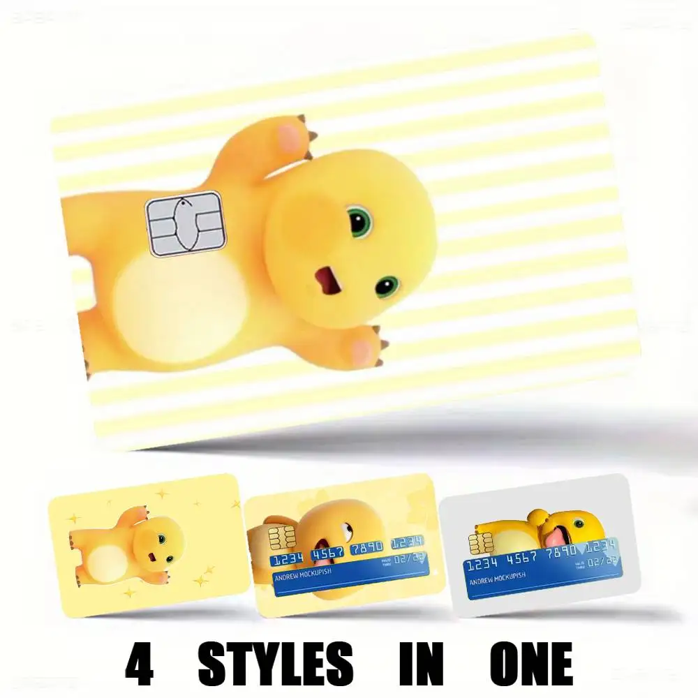 Cute-e Cartoon-n Nailoong Credit Card HD Stickers Premium matte film effectively prevents fingerprints and daily abrasion.