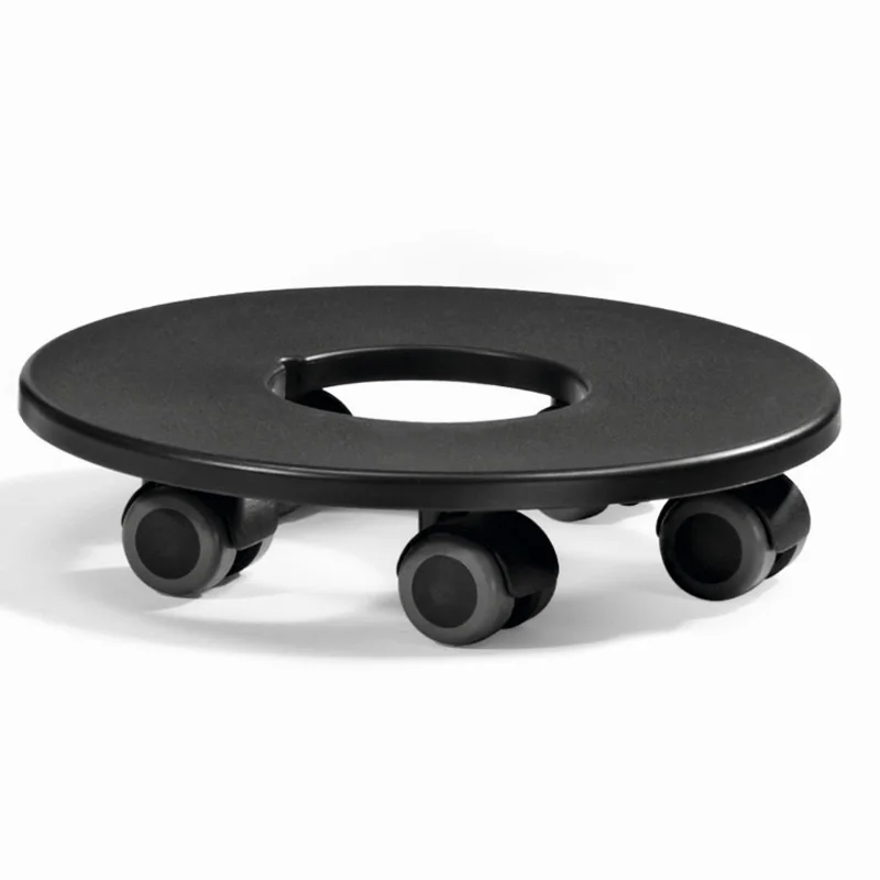 Mobile universal wheel circular square tray base