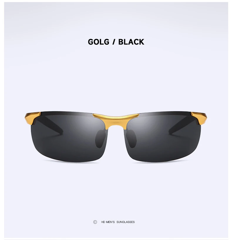 3PCS HD Polarisierte Radfahren Sport Schutzbrille Männer Im Freien Sonnenbrille Lauf Brillen Aluminium Magnesium Brille – Detail 13