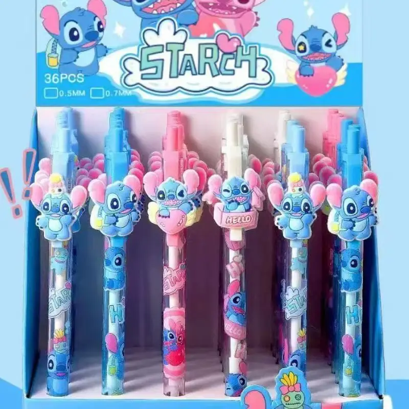 

36 шт. механический карандаш Stitch Lilo & Stitch, канцелярские принадлежности, сменный блок, не легко сломать, автоматический карандаш, оптовая продажа, подарок
