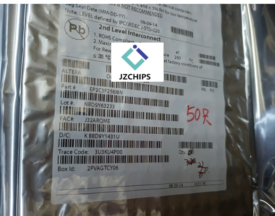 

(50PCS)EP2C5F256I8N Cyclone® II Family 8256 Cells FPGA - Field Programmable Gate Array FBGA-256 New & Original In Stock