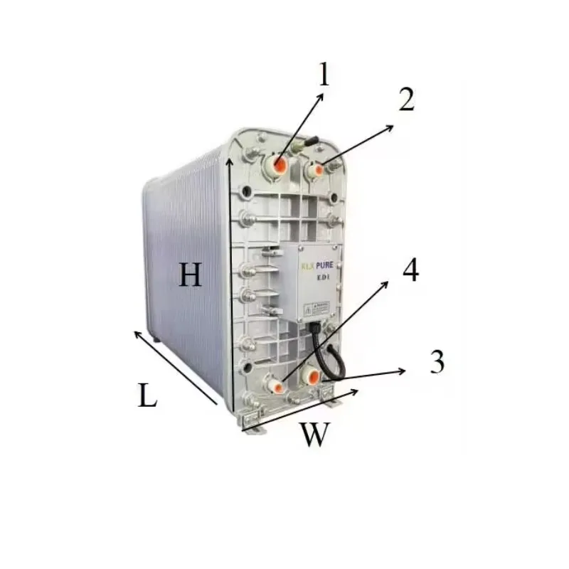 Industrial EDI Module High Flow 3000LPH Electrodeionization System For Ultrapure Water Treatment CE Certified