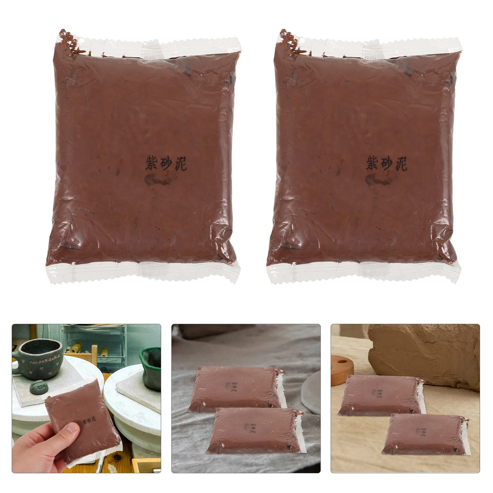 

4pcs 4 Bags Sand Pottery Diy Modeling Air Dry Craft Kit Air Dry Clay Tool For Teenager Bright Color Polymer Clay Set