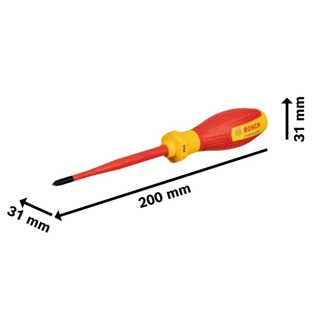 BOSCH 1600A02NB8 1600A02NB9 VDE Insulated Phillips Screwdriver Professional Hand Tools