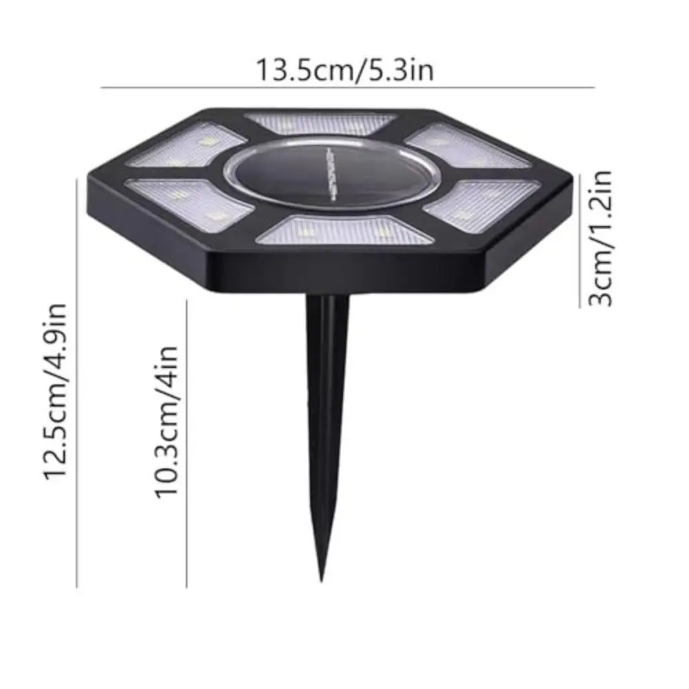 Courtyard Lamp Outdoor Solar Light Simple Installation Garden Decor Inserted Landscape Light Waterproof Intelligent Spotlight
