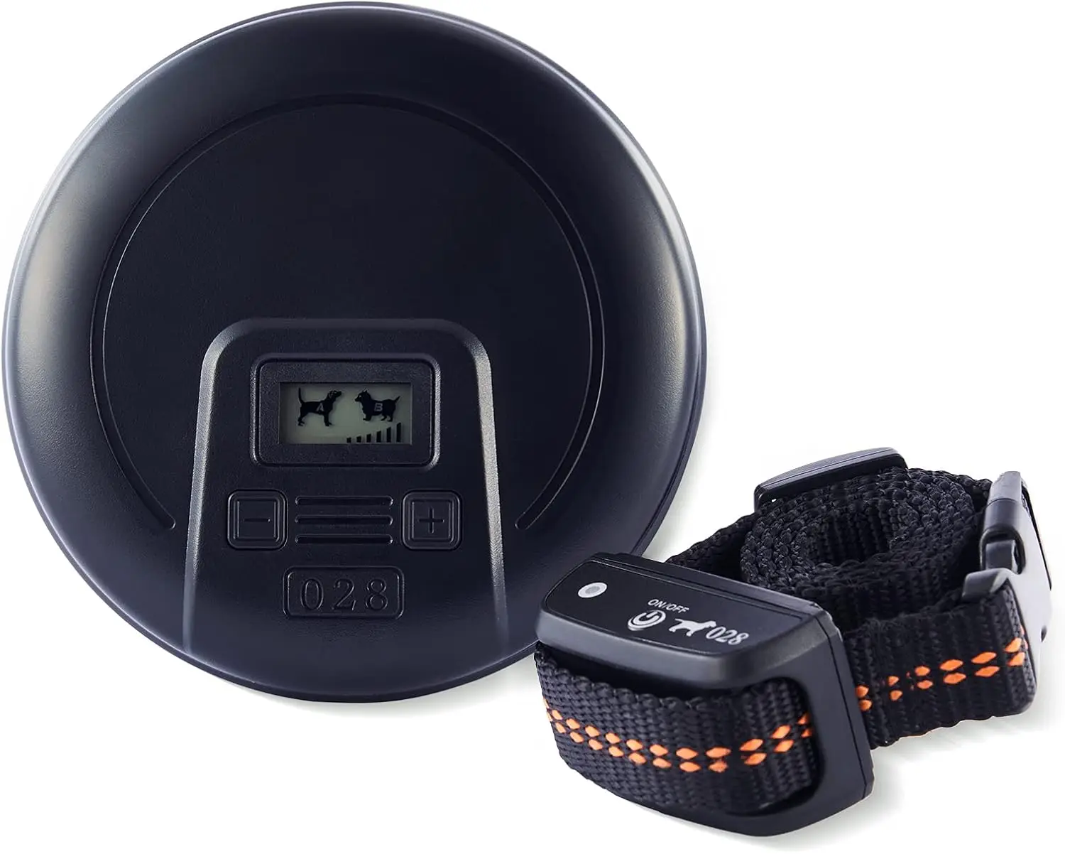 

Adjustable Wireless Pet Fence System with Rechargeable Collar, Keeps Dogs Out of 1'6" to 8'6" Areas