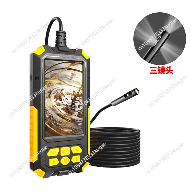 

4.5 inch IPS screen three lens endoscope 1080P high definition dual screen P50 industrial pipeline waterproof endoscope